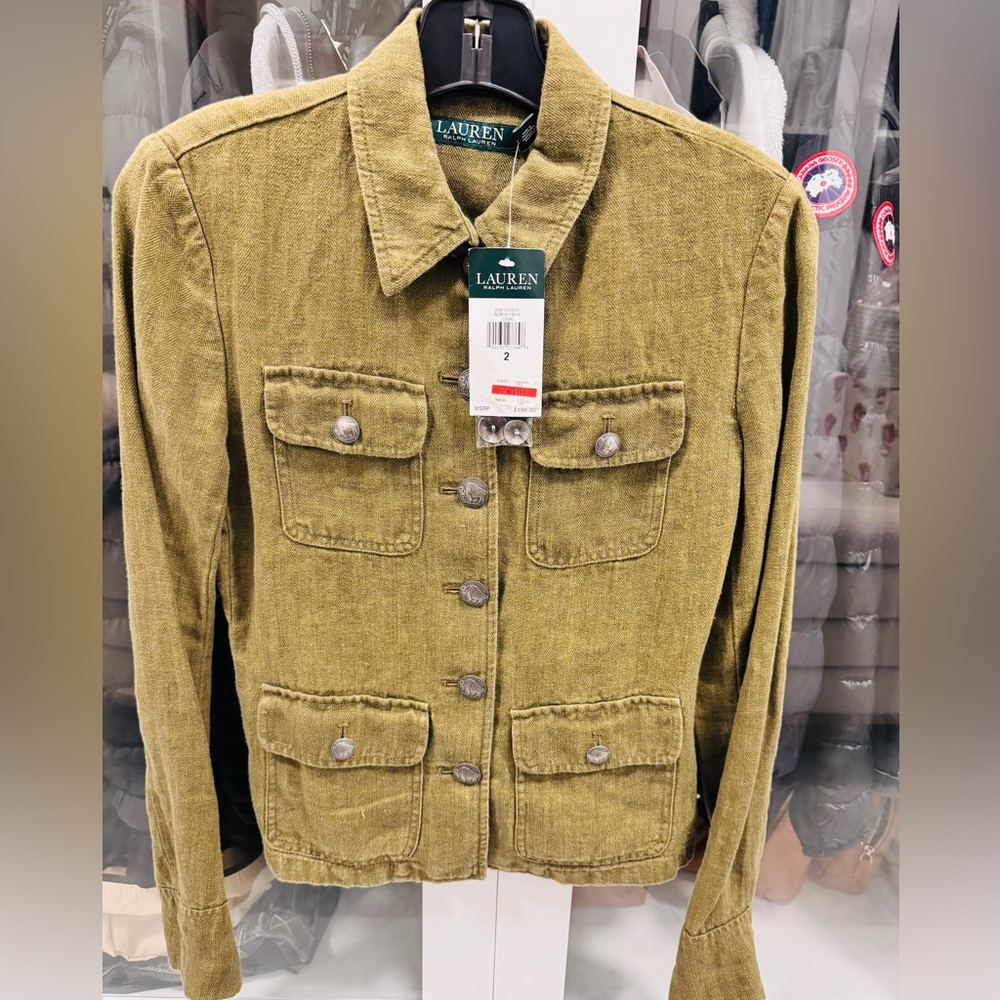 Lauren Ralph Lauren Khaki Utility Jacket